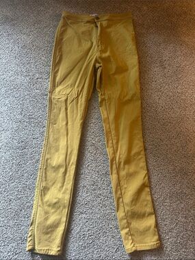 SWANK Mustard Yellow Women's Slim Chinos